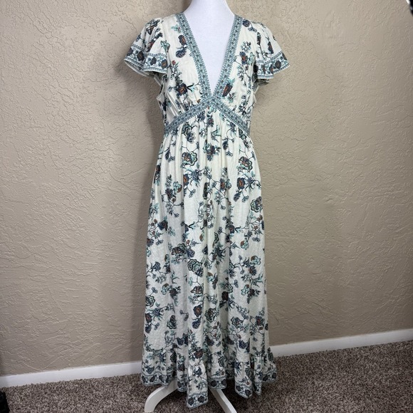 Max Studio Dresses & Skirts - Max Studio Maxi Dress Size L Floral Boho Cottagecore Coquette Beach Resort